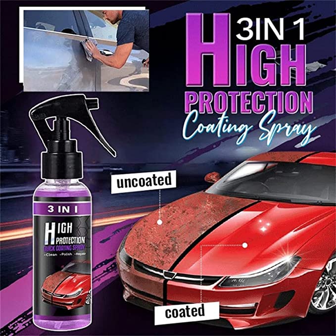 3 IN 1 High Protection Car Spray (Pack of 2)