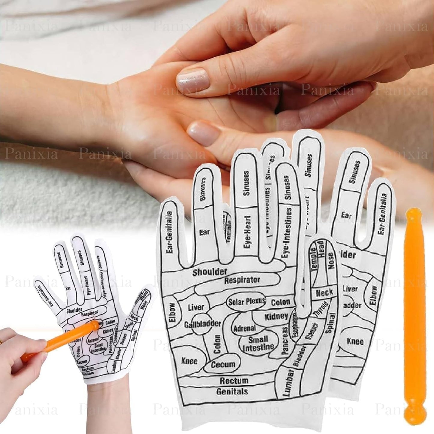 Acupressure Reflexology Hand Gloves Zaavio®