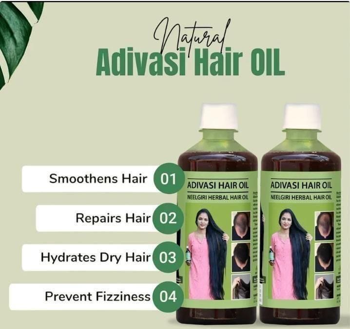 Adivasi Jeeva Sanjivani Herbal Hair Oil (Pack of 2)