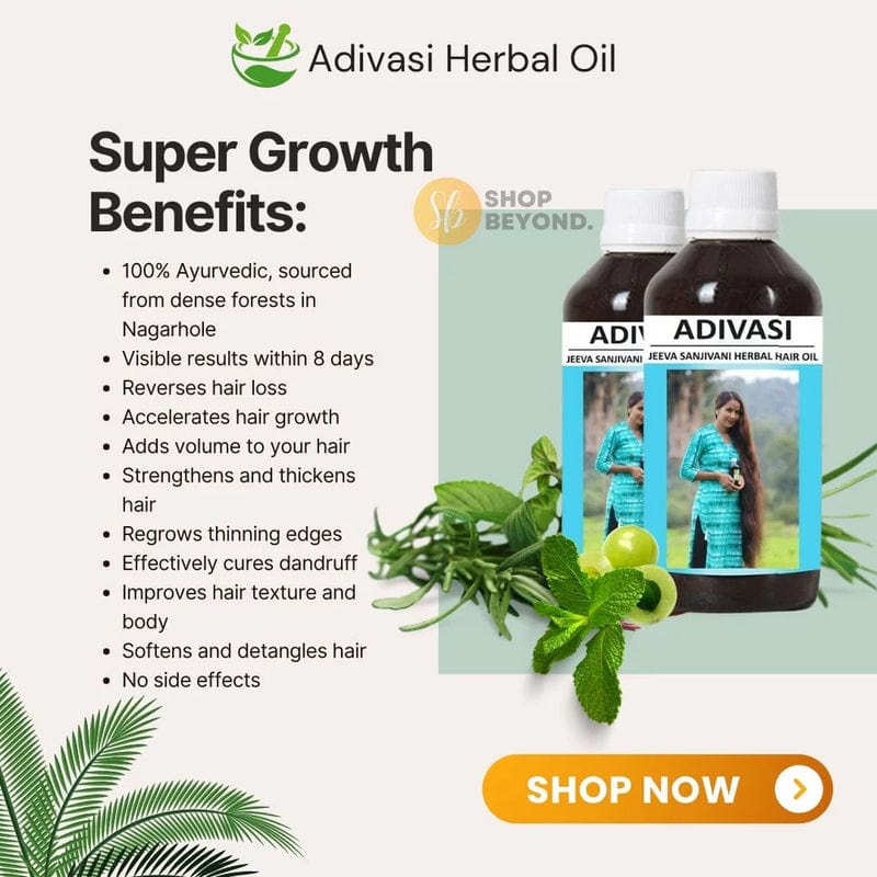 Adivasi Neelgiri Herbal Hair Oil (Pack of 2)