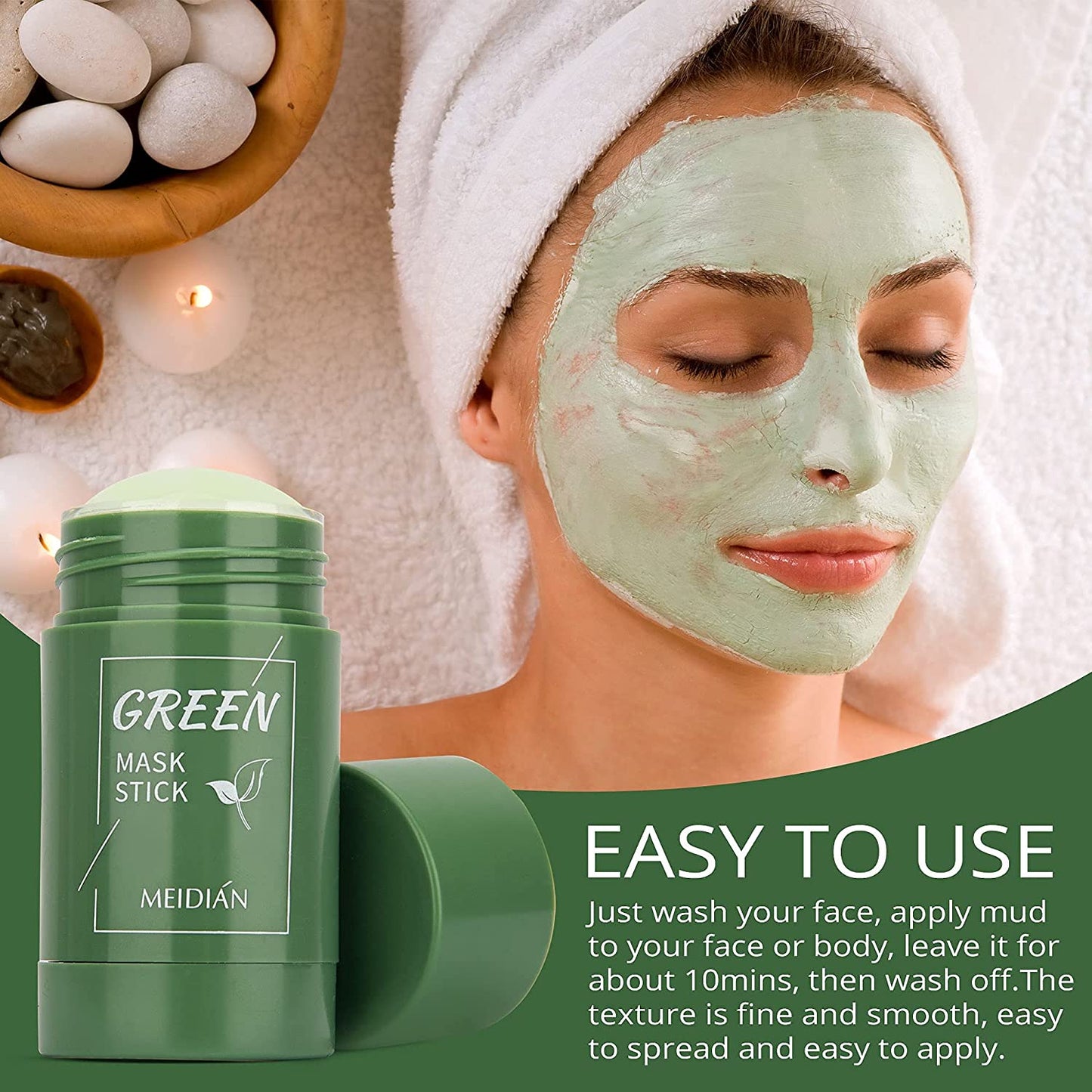 Exfolyn™ Green Tea Mask Stick (Pack of 2)