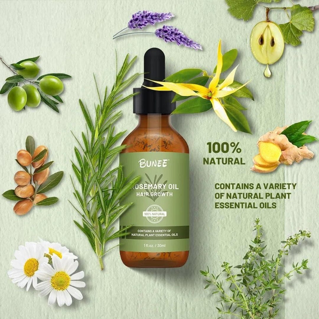 GrowGleam™️ Rosemary Hair Growth Serum Oil Zaavio®