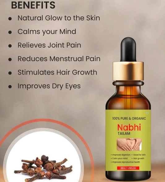 NabhiGlo™️ Ayurvedic Belly Oil (Buy 1, Get 1 Free)