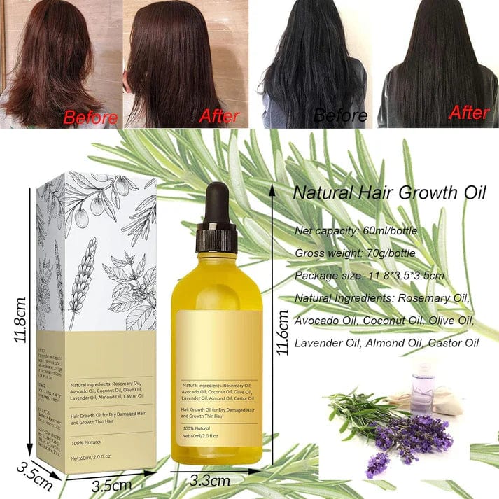 Veganick Natural Hair Growth Oil (BUY 1 GET 1 FREE)